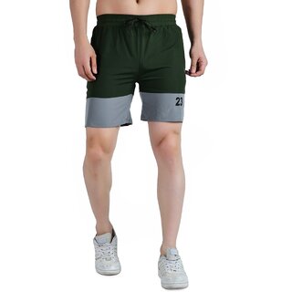                       Kwings Athletic Shorts for Men - Quick-Dry Lycra Blend Gym & Running Shorts with Secure Zipper Pockets                                              
