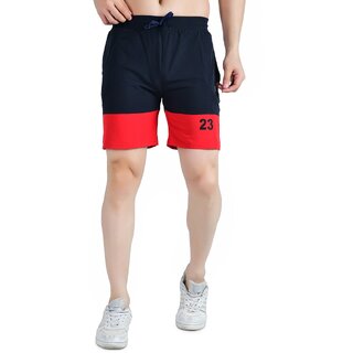                       Kwings Athletic Shorts for Men - Quick-Dry Lycra Blend Gym & Running Shorts with Secure Zipper Pockets                                              