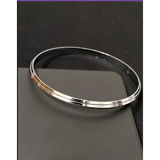                       Silver Kada for Men Women High-Quality Silver Finish Everyday Wear Ideal For Men  Boys                                              