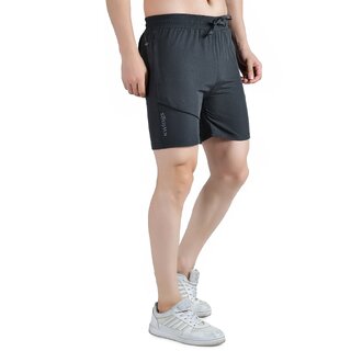 Affordable Men Kwings Men's Running & Gym Shorts - Piping Design Lycra Blend with 2 Zipper Pocke