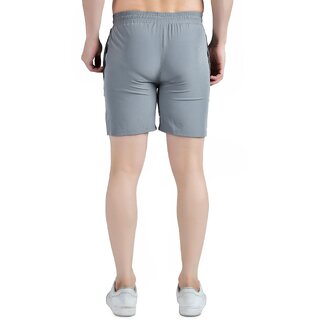 Elegant Men Kwings Men's Running & Gym Shorts - Piping Design Lycra Blend with 2 Zipper Pockets 