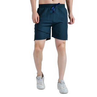                       Kwings Men's Running & Gym Shorts - Piping Design Lycra Blend with 2 Zipper Pockets for Maximum Comfort                                              