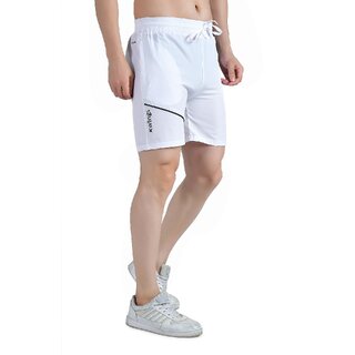 Sophisticated Men Kwings Men's Running & Gym Shorts - Piping Design Lycra Blend with 2 Zipper Po