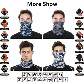 Pack of 2 Unisex Neck Gaiter Face Mask Washable Reusable Bandana (Assorted Color and Design) Pack of 2 Unisex Neck Gaiter Face Mask Washable Reusable Bandana (Assorted Color and Design)