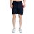 Kwings Men's Running & Gym Shorts - Piping Design Lycra Blend with 2 Zipper Pockets for Maximum Comfort