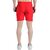 Kwings Men's Running & Gym Shorts - Piping Design Lycra Blend with 2 Zipper Pockets for Maximum Comfort