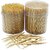 Wooden Toothpicks with Box  Cotton Buds for Ear Cleaning (100 Per Pack) 100 Toothpicks + 100 Cotton Buds Set
