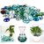 Glass Gem Stone, Flat Round Attractive pebbles for Aquarium Fish Tank. (Approx - 45 Gem stones)