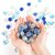 Glass Gem Stone, Flat Round Attractive pebbles for Aquarium Fish Tank. (Approx - 45 Gem stones)