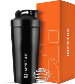 IMPETUS Stainless Steel Protein Shaker 750ml, Gym Accessories for Workout