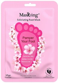 Masking Hydrating, Deep Moisturisation and Exfoliating Foot Mask for Smooth and Silky Foot (Pack 1) 20g