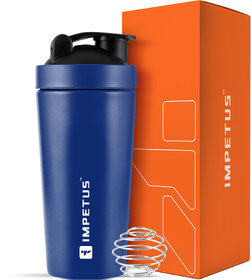IMPETUS Stainless Steel Protein Shaker 750ml, Gym Accessories for Workout