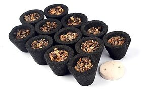 Havan Cups/Sambrani Cups (24 pcs)  Sambrani Dhoop Cups for Pooja- Jatamassi, Loban, Guggal (Havan Cups)