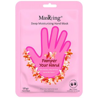 Masking Hand Hydration Gloves for Deep Moisturising, Brightening, Remove dull, dry skin, Softens nails and cuticles, Spa at Home, Hand Mask for Soft and Silky Hands 20g (pack of 1) Masking Hand Hydration Gloves for Deep Moisturising, Brightening, Remove dull, dry skin, Softens nails and cuticles, Spa at Home, Hand Mask for Soft and Silky Hands 20g (pack of 1)