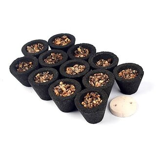                       Havan Cups/Sambrani Cups (24 pcs)  Sambrani Dhoop Cups for Pooja- Jatamassi, Loban, Guggal (Havan Cups)                                              
