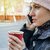 Paper Coffee Cups,Disposable Red Coffee Cups, Insulated Ripple Paper Hot Coffee Cups for Coffee Tea Hot Chocolate (200 ml, Pc) (50)