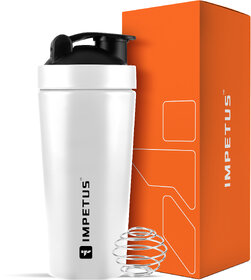 IMPETUS Stainless Steel Protein Shaker 750ml, Gym Accessories for Workout