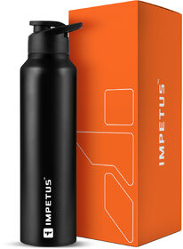 IMPETUS Water Sipper Stainless Steel Bottle 1 Litre for School, Gym, Leakproof