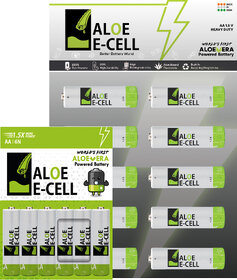 ALOE ECELL AA Batteries (Pack of 16) 10+6
