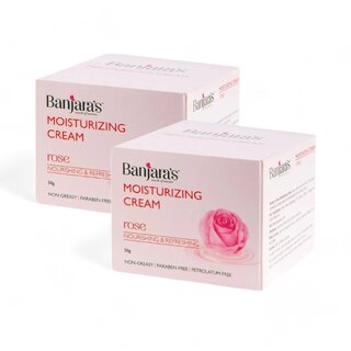 Banjaras Rose Moisturizing Cream - 50g (Pack Of 2) Banjaras Rose Moisturizing Cream - 50g (Pack Of 2)