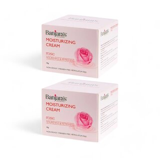 Banjaras Rose Nourishing Refreshing Cream - Pack Of 2 (50g) Banjaras Rose Nourishing Refreshing Cream - Pack Of 2 (50g)