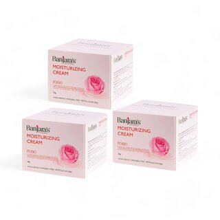                       Banjaras Rose Nourishing  Refreshing Cream - Pack Of 3 (50g)                                              