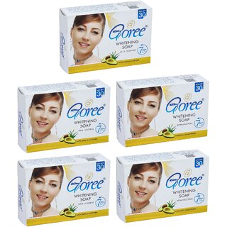                       Goree Whitening Soap - 100g (Pack Of 5)                                              