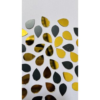 MIRROR GLASS WORLDWIDE Fancy Shape Silver Mirror Glass Beads for Art and Craft, Embroidery Works and Lippan Art. 1218 MIRROR GLASS WORLDWIDE Fancy Shape Silver Mirror Glass Beads for Art and Craft, Embroidery Works and Lippan Art. 1218