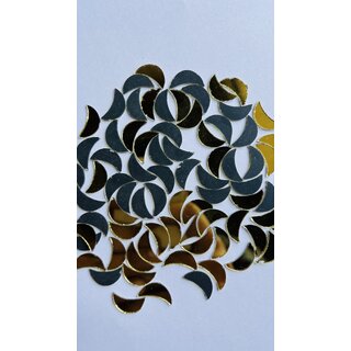 MIRROR GLASS WORLDWIDE Fancy Shape Golden Mirror Glass Beads for Art and Craft, Embroidery Works and Lippan Art. 16 9m MIRROR GLASS WORLDWIDE Fancy Shape Golden Mirror Glass Beads for Art and Craft, Embroidery Works and Lippan Art. 16 9m