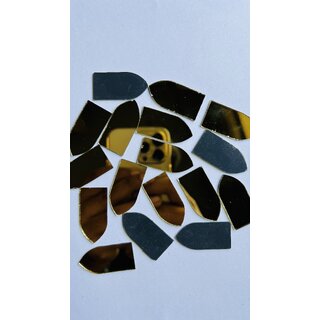 MIRROR GLASS WORLDWIDE Golden Fancy Bullet Shape for Perfect for Personalized Home Decor 1733 MM 80 Piece 100GM MIRROR GLASS WORLDWIDE Golden Fancy Bullet Shape for Perfect for Personalized Home Decor 1733 MM 80 Piece 100GM