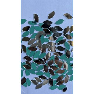 MIRROR GLASS WORLDWIDE Fancy Leaf Shape Mirrors 8x15 mm 480 Pieces 100 gm Ideal for Lippan Art, Fabric Crafting, MIRROR GLASS WORLDWIDE Fancy Leaf Shape Mirrors 8x15 mm 480 Pieces 100 gm Ideal for Lippan Art, Fabric Crafting,