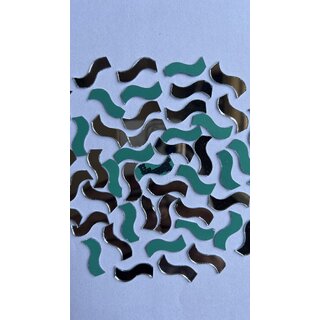 MIRROR GLASS WORLDWIDE Fancy Wave Shape Mirrors 8x20 mm 380 Pieces 100 gm Ideal for Lippan Art, Fabric Crafting, MIRROR GLASS WORLDWIDE Fancy Wave Shape Mirrors 8x20 mm 380 Pieces 100 gm Ideal for Lippan Art, Fabric Crafting,
