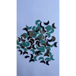                       MIRROR GLASS WORLDWIDE Fancy Crescent Shape Mirrors  11x15 mm  395 Pieces  100 gm  Ideal for Lippan Art, Fabric Craf                                              