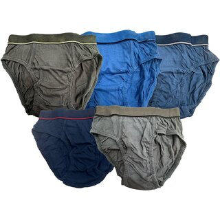 Pack of 5 Solid Men Brief Pack of 5 Solid Men Brief