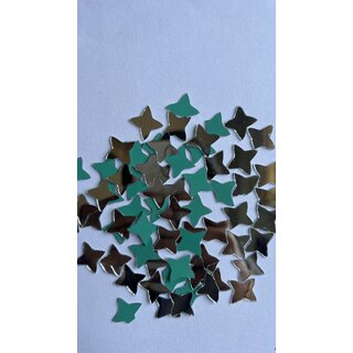                       MIRROR GLASS WORLDWIDE Fancy Shape Mirrors  14 mm  260 Pieces  100 gm  Ideal for Lippan Art, Fabric Crafting, Mandal                                              