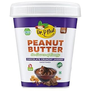 Dr. P Nut Peanut Butter Chocolate Crunchy Spread 510g 30g Protein Vegan Tasty Healthy Nut Butter Spread for Breakfast Snacks Cholesterol Free Zero Trans Fat Crunchy Peanut Butter Dr. P Nut Peanut Butter Chocolate Crunchy Spread 510g 30g Protein Vegan Tasty Healthy Nut Butter Spread for Breakfast Snacks Cholesterol Free Zero Trans Fat Crunchy Peanut Butter