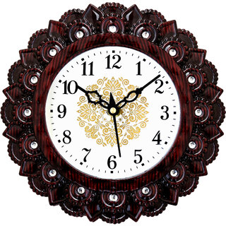Shrijay Round Shape Analog Wall Clock 21cm X 21cm Shrijay Round Shape Analog Wall Clock 21cm X 21cm