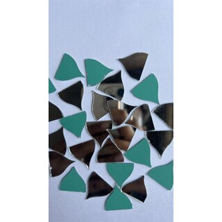                       MIRROR GLASS WORLDWIDE Fancy Shape Mirror Craft Work, Jewlerry Work,Embroidery Work 20MM 155 Piece 100GM                                              
