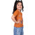 Kid Kupboard Cotton Baby Girls T-Shirt, Dark Orange, Half-Sleeves, 3-4 Years KIDS7527