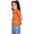 Kid Kupboard Cotton Baby Girls T-Shirt, Dark Orange, Half-Sleeves, 3-4 Years KIDS7527