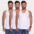 PrintCultr (Pack of3) Best Quality Super Fine Cotton Vest Pack of 3