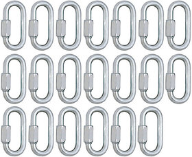 MCS Carabiner Locking Carabiner (Silver) (Pack of 20)