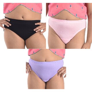 Ginash Girls Cotton Modal Hipster Pantie (Pack of 3)