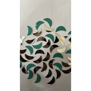 MIRROR GLASS WORLDWIDE Silver Fancy Half Moon Shape for Jewellery Making,Other Craft Work Like Project 11 20MM 310PIEC MIRROR GLASS WORLDWIDE Silver Fancy Half Moon Shape for Jewellery Making,Other Craft Work Like Project 11 20MM 310PIEC