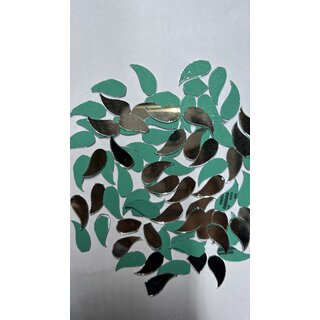 MIRROR GLASS WORLDWIDE Silver Fancy Mango Shape for lippan Art, mud Work Decoration 9 20MM 330 Piece 100GM MIRROR GLASS WORLDWIDE Silver Fancy Mango Shape for lippan Art, mud Work Decoration 9 20MM 330 Piece 100GM