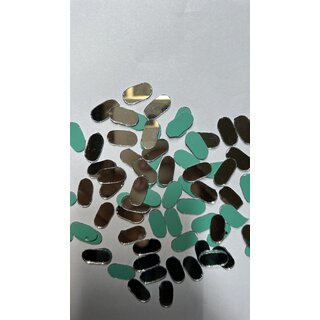 MIRROR GLASS WORLDWIDE Fancy Shape Silver Mirror Glass Embroidery Works and Lippan Art. 18 9mm 280PIECE 100GM MIRROR GLASS WORLDWIDE Fancy Shape Silver Mirror Glass Embroidery Works and Lippan Art. 18 9mm 280PIECE 100GM
