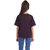 Kid Kupboard Cotton Girls T-Shirt, Purple, Half-Sleeves, 9-10 Years KIDS7531