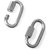 MCS Carabiner Locking Carabiner (Silver) (Pack of 10)