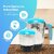 Samtonic STMG550, 500W Mixer Grinder  (STMG550 2 Jars, Gray Blue)