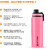 IMPETUS Water Sipper Stainless Steel Water Bottle 1 Litre, Leakproof, Rust free